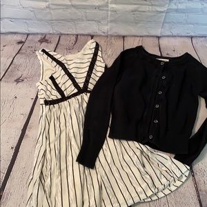 Girls Dress and Sweater Combo